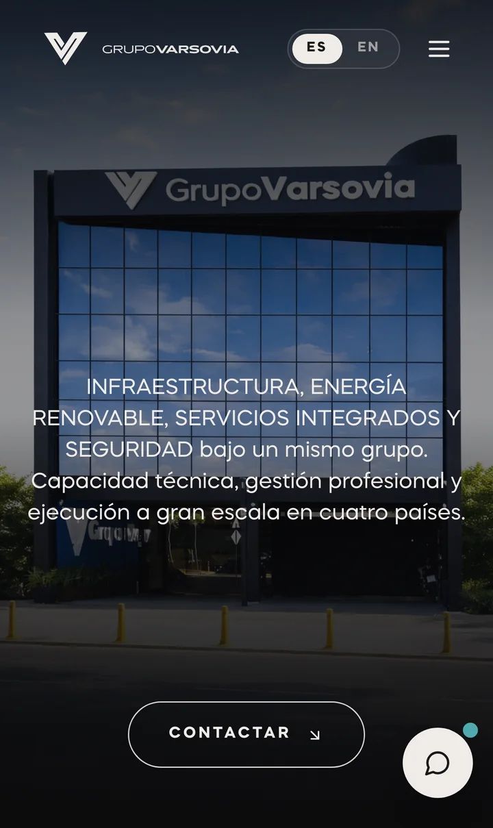 El sitio institucional en teléfono